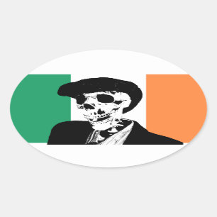 Paddy Pogue Small Window Oval Ovaler Aufkleber