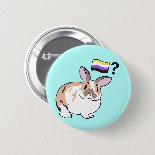 Paddy Pride Abzeichen (nicht binär) Button (Vorne & Hinten)
