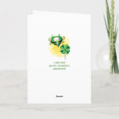 Paddy-Wanzen-St Patrick Tagesgruß-Karte Karte (Rückseite)