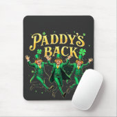Paddy's Back Funny St Patrick's Day Trump Unterstü Mousepad (Mit Mouse)
