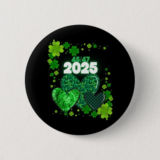 Paddy's Back Funny Trump Button (Vorderseite)