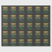 Paddy's Back Funny Trump St Patrick Day Leopard Geschenkpapier (Flach)