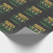 Paddy's Back Funny Trump St Patrick Day Leopard Geschenkpapier (Ecke)