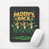 Paddy's Back Funny Trump St Patrick Day Leopard Mousepad (Mit Mouse)