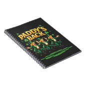 Paddy's Back Funny Trump St Patrick Day Leopard Notizblock (Rechte Seite)