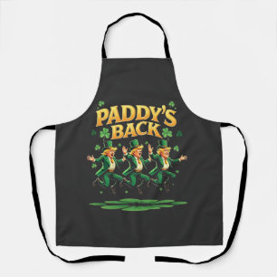 Paddy's Back Funny Trump St Patrick Day Leopard Schürze