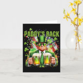 Paddy's Back Funny Trump St Patricks Day Irish Sha Karte (Gelbe Blume)