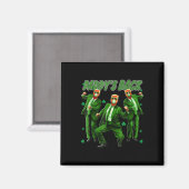 Paddys Back Funny Trump St Patricks Day Irish Sham Magnet (Vorderseite/Rückseite)