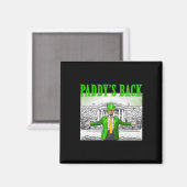 Paddy's Back Funny Trump St Patricks Day Lucky Sha Magnet (Vorderseite/Rückseite)