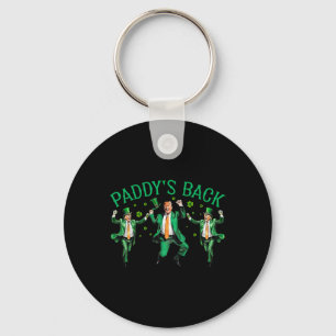 Paddy's Back Funny Trump tanzt St Patrick's Day Schlüsselanhänger
