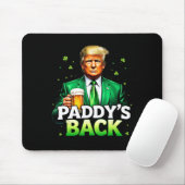 Paddy's Back Lucky Trump Beer Kleeblatt St Patrick Mousepad (Mit Mouse)