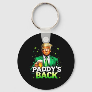 Paddy's Back Lucky Trump Bier Shamrock St Patricks Schlüsselanhänger