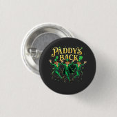 Paddy's Back St Patrick's Day Trump tanzen Button (Vorne & Hinten)