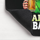 Paddy's Back Trump Beer Kleeblatt St Patricks Day Mousepad (Ecke)