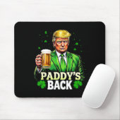 Paddy's Back Trump Beer Kleeblatt St Patricks Day Mousepad (Mit Mouse)