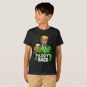 Paddy's Back Trump Beer Kleeblatt St Patricks Day  T-Shirt (Vorne ganz)