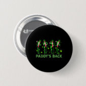 Paddy's Back Trump St Patricks Day St Pattys Day D Button (Vorne & Hinten)