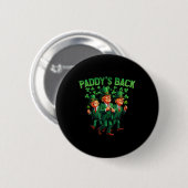 Paddys Back Trump St Patricks Day St Pattys Day Da Button (Vorne & Hinten)