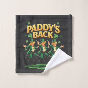 Paddy's zurück lustiger Trump St. Patrick Tag Leop Waschlappen