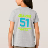 👽Padel Behold—the “Lil’ Smashonaut Supreme” Kids Tri-Blend Shirt (Rückseite)