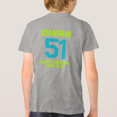 👽Padel Behold—the “Lil’ Smashonaut Supreme” Kids Tri-Blend Shirt (Rückseite)