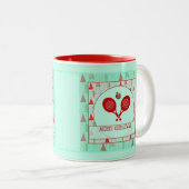 Padel Christmas Mug – A Padel Retro Christmas Zweifarbige Tasse (VorderseiteRechts)
