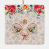 Padel Christmas Ornament – A Festive Padel Motif (Vorderseite)