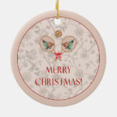 Padel Christmas Ornament – Dainty Padel Angel (Hinten)