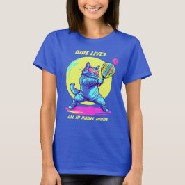 🐈⬛Padel CLAWS OUT. GAME ON T-Shirt