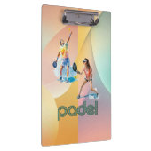 Padel Clipboard – Lebendiger Padel-Stil Klemmbrett (Rechts)