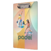 Padel Clipboard – Vibrant Padel Style Klemmbrett (Links)