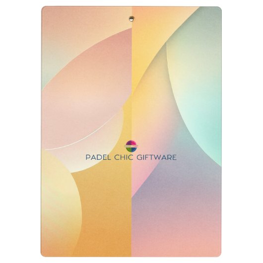 Padel Clipboard – Vibrant Padel Style Klemmbrett (Rückseite)