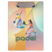 Padel Clipboard – Vibrant Padel Style Klemmbrett (Vorderseite)