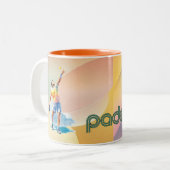Padel Coffee Mug: Vibrant Style Collection Vol.1 Zweifarbige Tasse (Vorderseite Links)