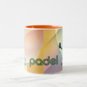 Padel Coffee Mug: Vibrant Style Collection Vol.1 Zweifarbige Tasse (Mittel)