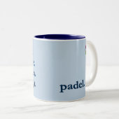 PADEL COFFEE MUG – WORD VIBES – AZURE BLUE ZWEIFARBIGE TASSE (VorderseiteRechts)