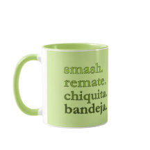 PADEL COFFEE MUG – WORD VIBES – LIME GREEN