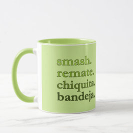 PADEL COFFEE MUG – WORD VIBES – LIME GREEN TASSE