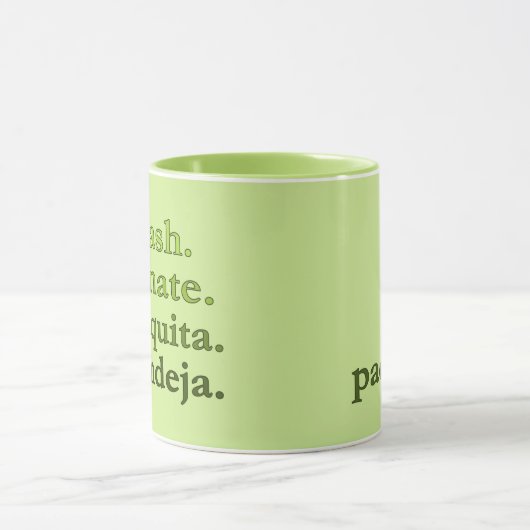 PADEL COFFEE MUG – WORD VIBES – LIME GREEN TASSE (Zentrum)