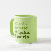 PADEL COFFEE MUG – WORD VIBES – LIME GREEN TASSE (Vorderseite Links)