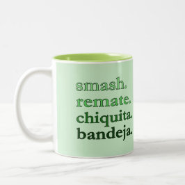 PADEL COFFEE MUG – WORD VIBES - MATCHA GREEN ZWEIFARBIGE TASSE