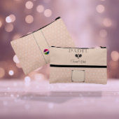 Padel Cosmetic Bag - Social Club Beige Black Zubehörtasche