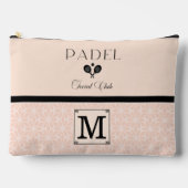 Padel Cosmetic Bag - Social Club Beige Black Zubehörtasche (Vorderseite)