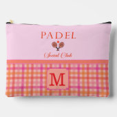 Padel Cosmetic Bag - Social Club Gingham Brights Zubehörtasche (Vorderseite)