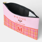 Padel Cosmetic Bag - Social Club Gingham Brights Zubehörtasche (Offen)