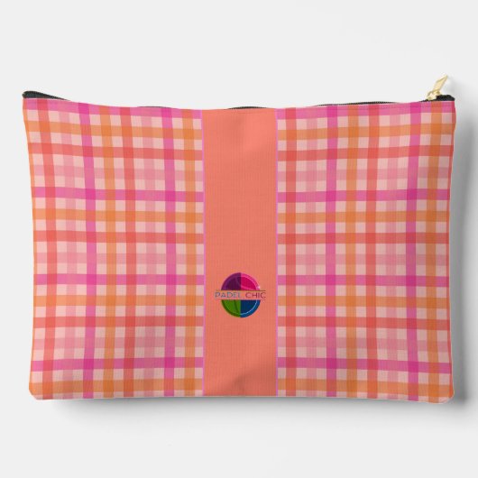 Padel Cosmetic Bag - Social Club Gingham Brights Zubehörtasche (Rückseite)