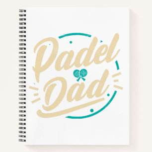 Padel Dad Plattform Tennis Paddleball Padel Notizblock
