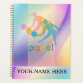 Padel Day Planner – Vibrant Hues for Her Planer (Vorderseite)