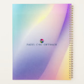 Padel Day Planner – Vibrant Hues for Her Planer (Rückseite)