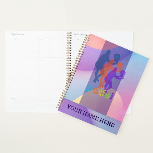 Padel Day Planner – Vibrant Hues for Him Planer (Anzeige)